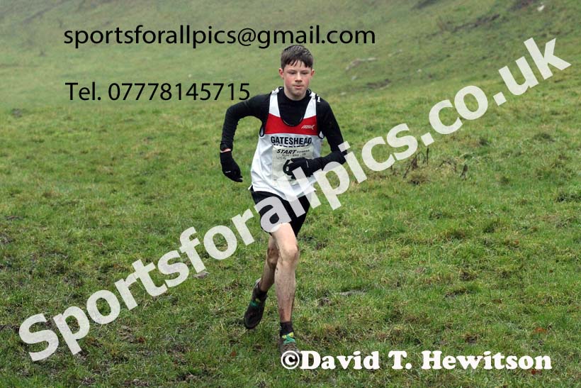 Boys under-15s, NECAA Junior Cross Country Relays, Thornley Farm, Peterlee, Saturday, December 12th. Photo: David T. Hewitson/Sports for All Pics